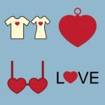 Love Icon Set Stock Photo