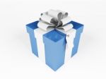 Blue Gift Stock Photo