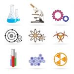 Lab Icons Stock Photo