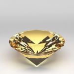 3d Diamond Isolated Stock Photo