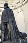 Statue Of The Iron Man At The City Hall In Prague Stock Photo