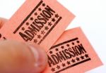 Admission Tickets Stock Photo