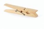 Wooden Clothes Peg Stock Photo