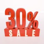 Percentage Sign, 30 Percent Stock Photo