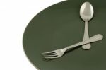 Platter With Spoon Stock Photo