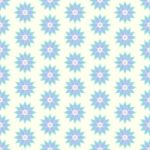 Blue Retro Flower Seamless Pattern On Pastel Background Stock Photo