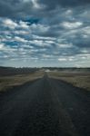 Road Out In The Countryside Stock Photo