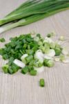 Chopped Herbs - Chives Stock Photo