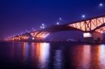 Seongsan Bridge In Korea Stock Photo