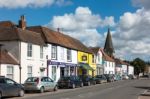 Street View Of Stockbridge In Hampshire Stock Photo