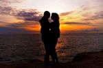 Honeymoon Lovers Stock Photo