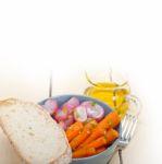 Steamed  Root Vegetable On A Bowl Stock Photo