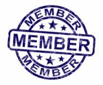 Member Stamp Stock Photo