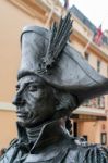 London - July 30 : Statue Of Nelson In  London On July 30, 2017 Stock Photo