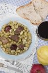 Typical Stew Of Fava Beans Stock Photo