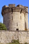 Fortifications Of A Castle Stock Photo