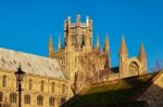 Exterior View Of Ely Cathedral Stock Photo