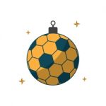 Soccer Ball Sport Flat Design Icon  Illustration Stock Photo