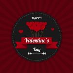 Valentine's Day, Greeting Card, Illustration Stock Photo