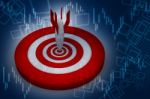 Target With Arrow Stock Photo