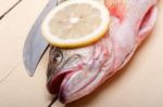 Fresh Whole Raw Fish Stock Photo