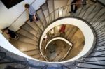 Spiral Staircase At The Wilanow Palace In Warsaw Stock Photo