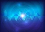 Wave Sound  Pulse Abstract Technology Background Stock Photo