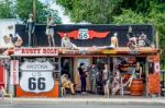 Seligman, Arizona/usa - July 31 : The Rusty Bolt In Seligman Ari Stock Photo