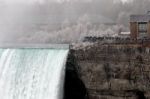 Beautiful Icy Niagara Falls Stock Photo