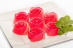 Colorful  Jelly , Delicious Dessert Stock Photo