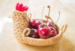 Sweet Ripe Fresh Cherry Berries Stock Photo