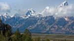 Grand Teton Mountain Range Stock Photo