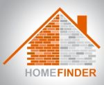 Home Finder Shows Get Finders And Building Stock Photo