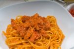 Tomato And Chicken Pasta Stock Photo