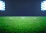 Soccer Field And The Bright Lights, Stock Photo