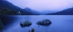 Cradle Mountain In Tasmania On A Cloudy Day Stock Photo