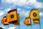 Flags On Display At Lloyd Park Croydon Surrey Stock Photo