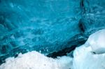 Crystal Ice Cave Near Jokulsarlon Stock Photo