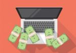 Making Money Online Stock Photo