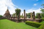 Unesco World Heritage Site Wat Chana Songkhram In Sukhothai Stock Photo