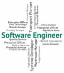 Software Engineer Means Work Text And Position Stock Photo