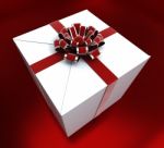 Giftbox Birthday Indicates Congratulating Giving And Present Stock Photo