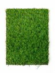 Grass Mat On White Background. Artificial Turf Tile Stock Photo