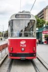 Tram In Vienna Stock Photo