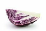 Red Cabbage On White Background Stock Photo