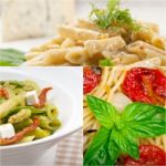 Collection Of Different Type Of Italian Pasta Collage Stock Photo