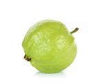 Guava Fruit Isolated On The White Background Stock Photo