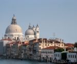 View Down The Grand Canal In Venice Stock Photo