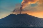 Mount Etna And Its Landscapes Stock Photo