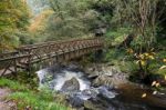 Bridge Over The East Lyn River Near Lynmouth In Devon Stock Photo